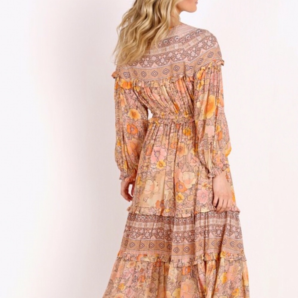 Boho Floral Print Maxi Dress - Picture 2 of 9